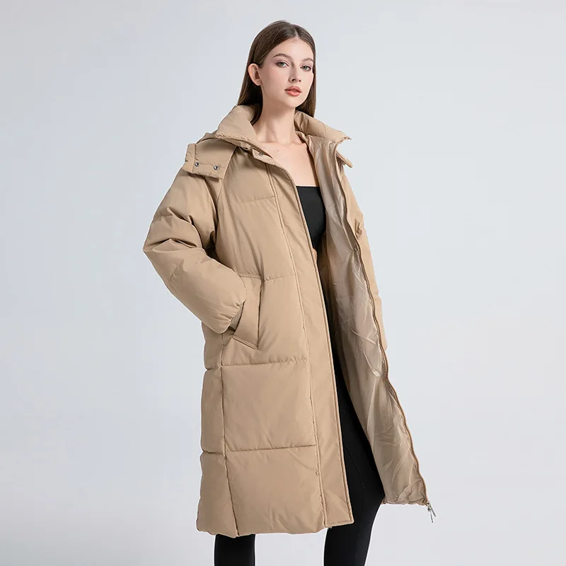 2026 Winter New Hooded Cotton Coat Versatile Loose Cotton Coat Western Style Warm Thick Cotton Coat Women's Cotton Coat