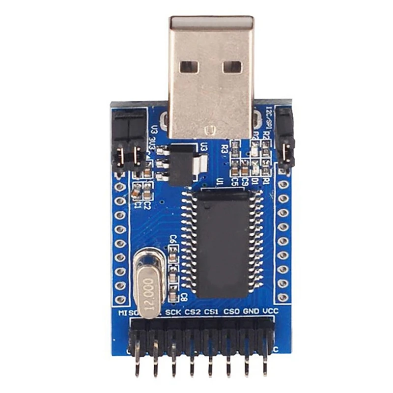 최고의 거래 341 모듈 USB To UART IIC SPI TTL ISP EPP/MEM 병렬 포트 컨버터