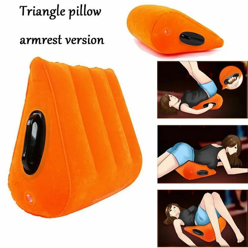 Inflatable Sex Pillow Adult Furnitures Magic Wedge Sexual Cushion Love Position Handle BDSM Sofa Erotic Toys For Couples Games