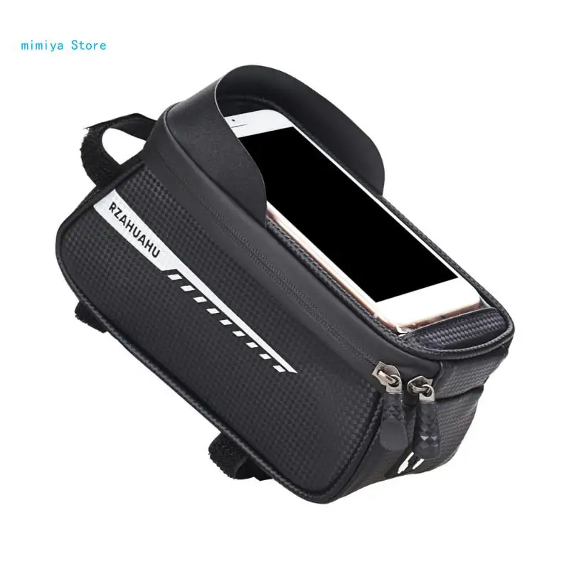 

pipi Bike Top Tube Bag Cycling Phone-Case Holder for Under 6.5 Inch Phones Bike Front Frame Bag Handlebar-Pouch