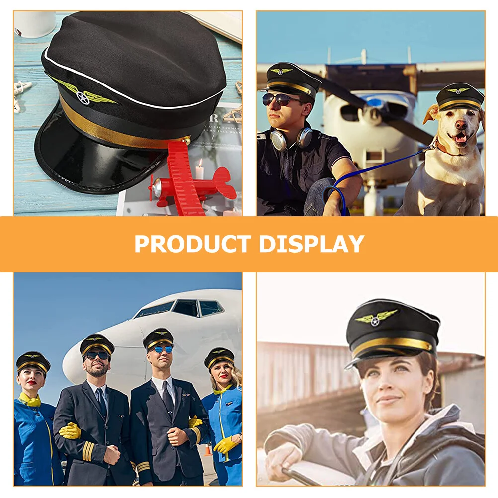 Costumes Children Pilot Hats Stage Performance Halloween Kids Decorative Adorable Cosplay Wear-resistant Party Airplane Adults