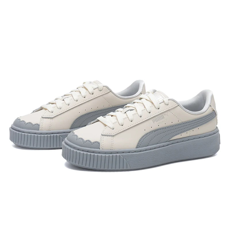 

Puma Basket Platform Pearl Women's Casual Shoes Classic Fashion Thick-Soled Shoes Low-Top Wear-Resistant Sneakers 398910-04
