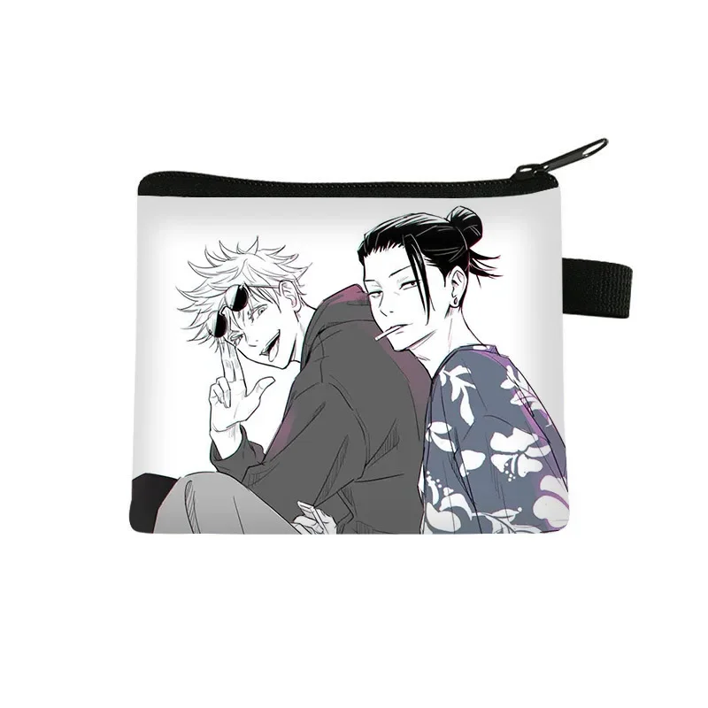 Kawaii Anime Jujutsu Kaisen Portemonnee Gojo Yuji Korte Portefeuilles Portemonnee Hoge Kwaliteit PU Leer Grote Capaciteit Kaart Pack Verjaardagscadeau