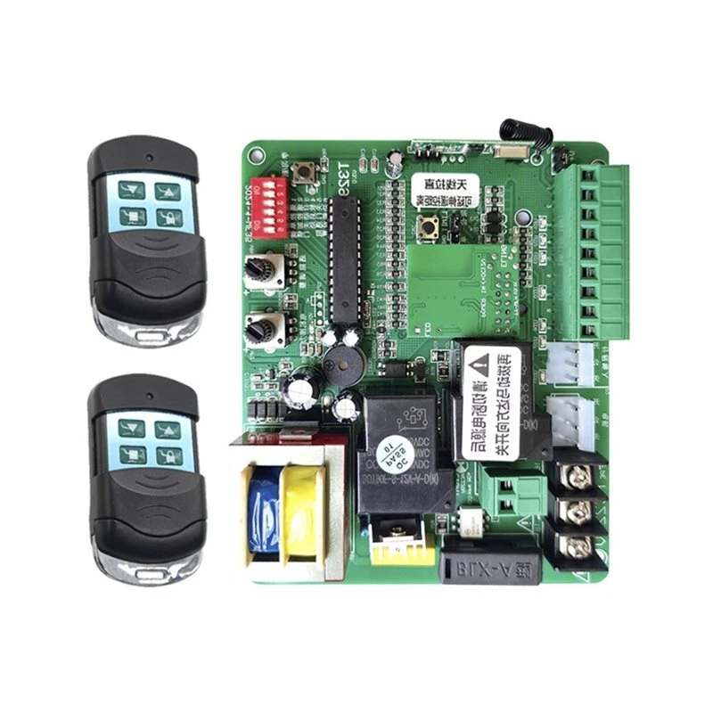 BAAE Circuit Card Motherboard Wifi Sliding Gate Opener Controller Board With 2 433Mhz Remote Control For Automatic Gate