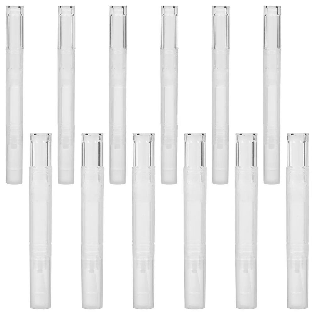 

Набор из 12 многоразовых пустых ручек-аппликаторов для кутикулы и масел, с гладким внутренним покрытием, для лака для ногтей, блеска для губ и масел, удобные для путешествий контейнеры