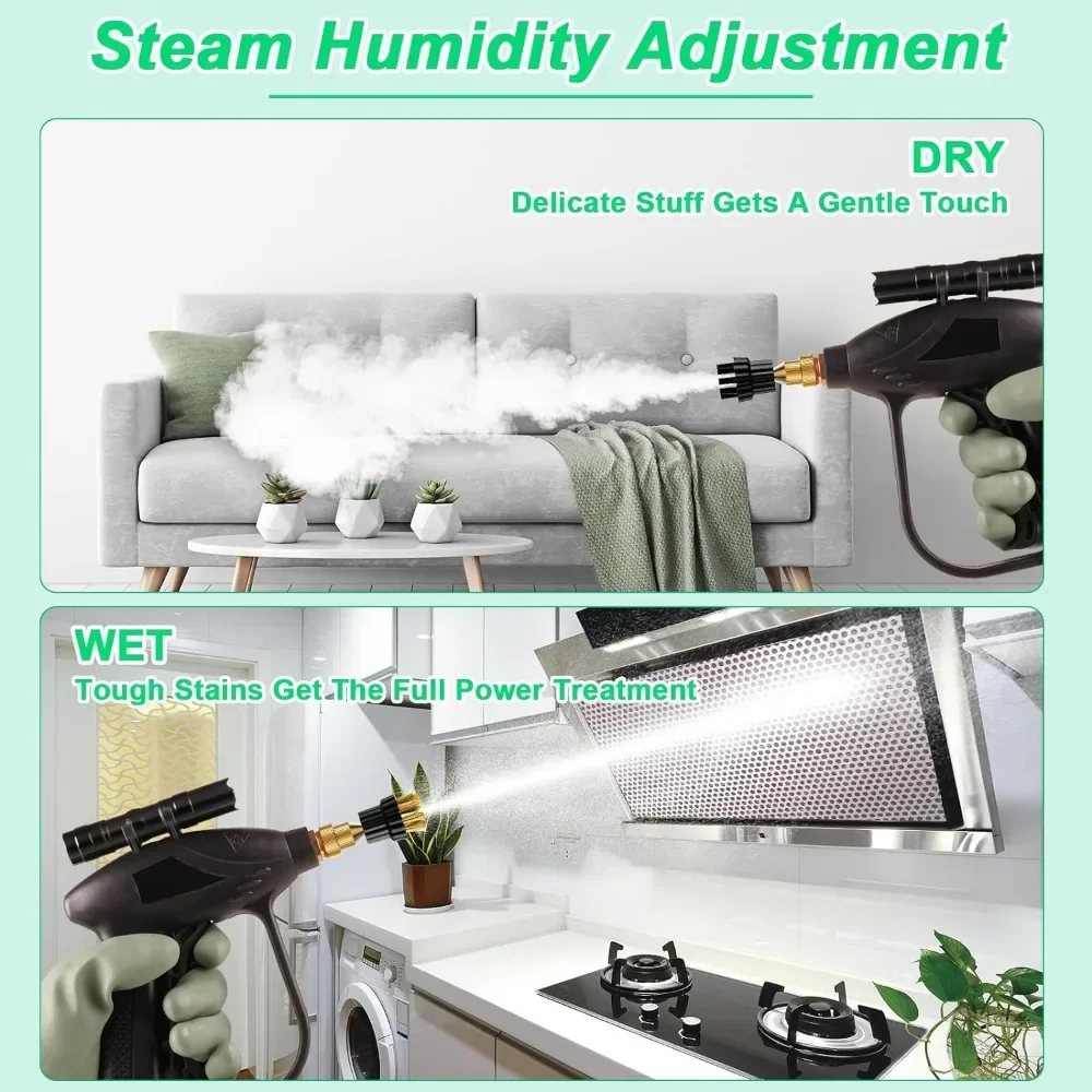 Steam Cleaner Handheld, High Pressure Steam Cleaner for Home, Steam Cleaner for Upholstery, Kitchen, Bathroom, Grout and Tile