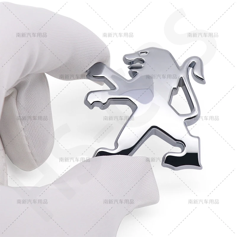 Metal Car Rear Trunk Emblem Fender Badge Logo Decals Stickers for Peugeot 406 405 205 3008 206 5008 308 208 408 508 407 107 307