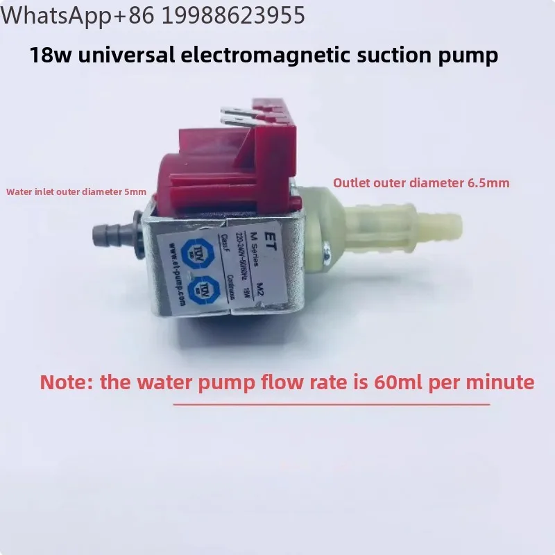 Steam washing machine, coffee machine, steam ironing machine, electromagnetic pump ET M2 M4 18w