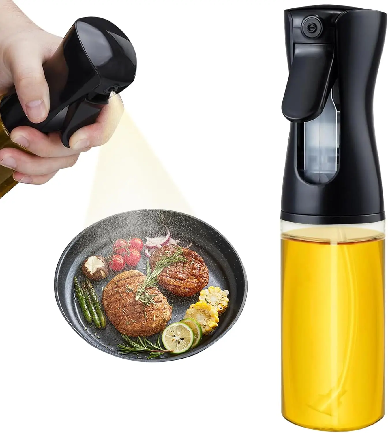 

Sprayer for Cooking 200ml Glass Olive Oil Sprayer Mister Olive Oil Spray Bottle Canola Oil Spritzer Bottles for Kitchen Premium