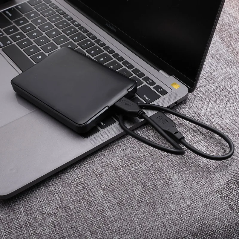 Slim Mobile External Hard Drive Stable Data Transfer Compact Storage Disk for Office Home File Backup Video Audio Storage Needs