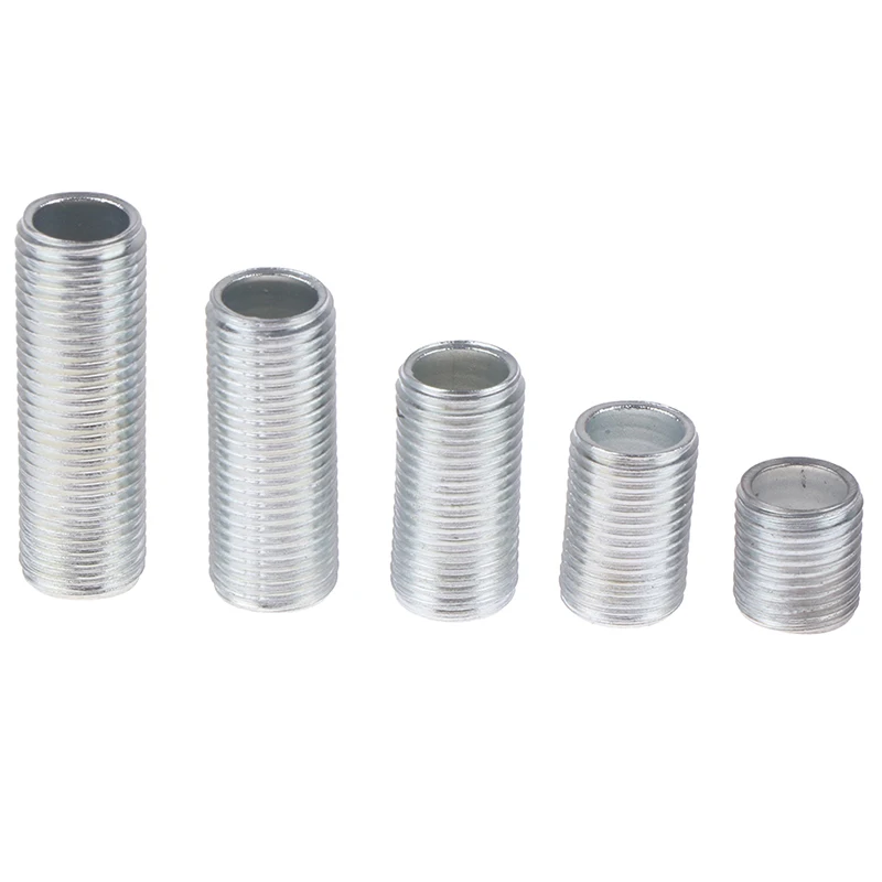 10Pcs 15/20/25/30mm M10 Lamp Tooth Tube Hollow Threaded Tube Lamp Cap Chandelier Connect Rod Fixed Base Accessories Screw Nut