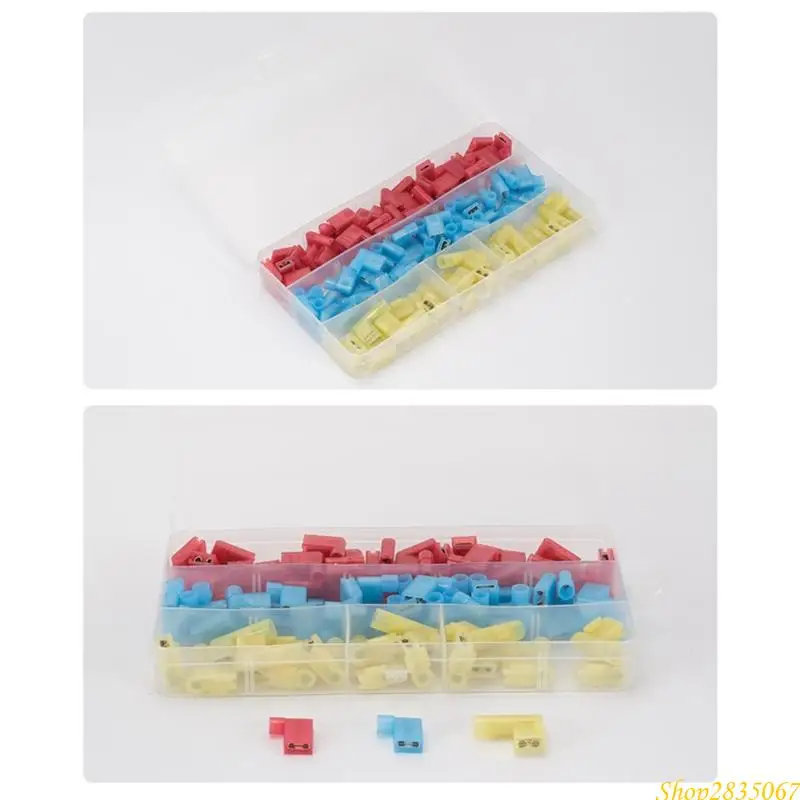 Complete Electrical Terminals Set 80Pcs 22 10AWG Right Angled Crimper Set 831F