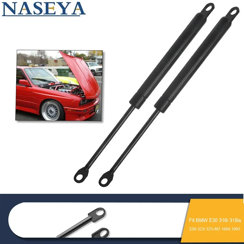 

For BMW E30 318i 318is 325 325e 325i 325ix 325is M3 1984-1993 Front Bonnet Hood Lift Supports Arm Shock Struts Car Accessories