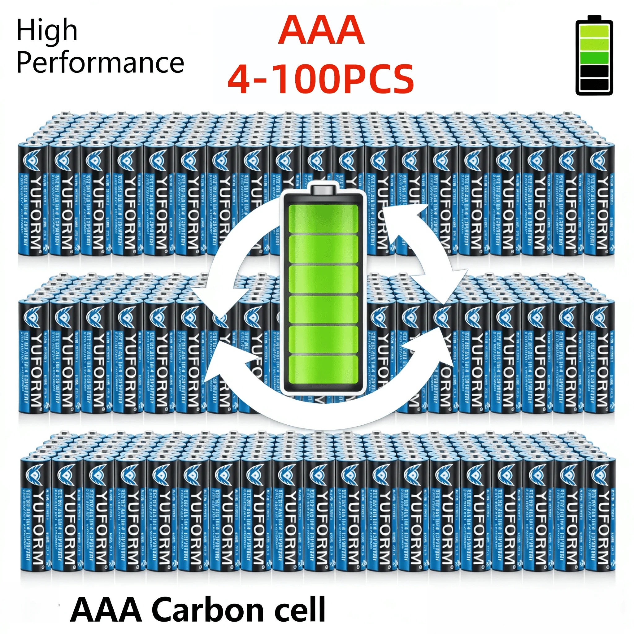 Pile sèche jetable AAA 1,5 V, haute puissance, économique, pour télécommande, horloge, jouets, lampe de poche, rasoir