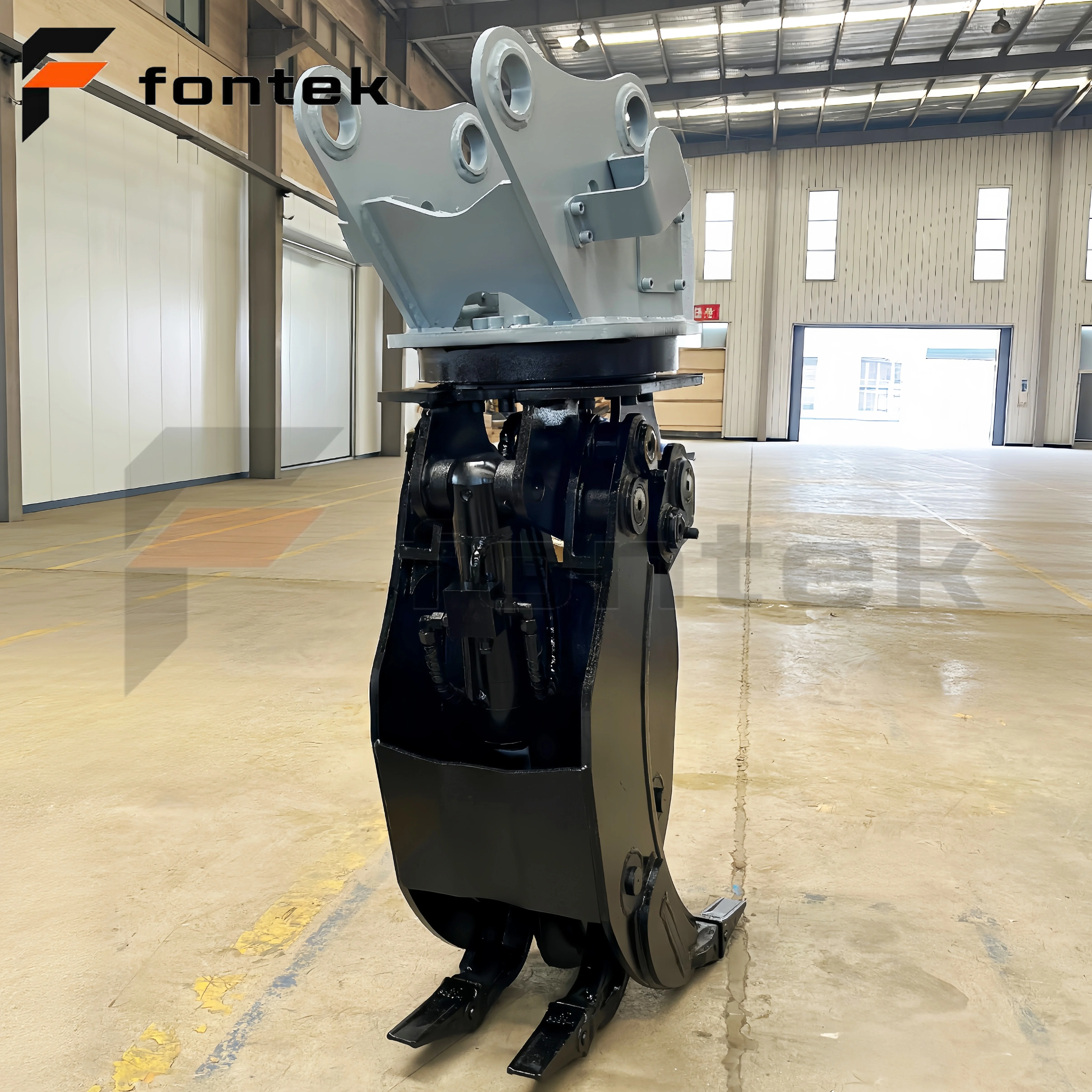 High Efficiency 360 Degree Rotating Hydraulic Log Grapple For 5-8 Ton Excavator