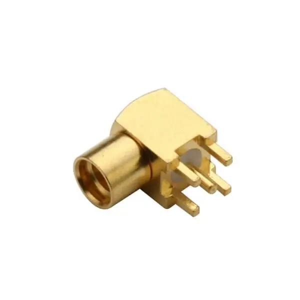 MMCX Connector PCB Female Angled Through Hole Mount