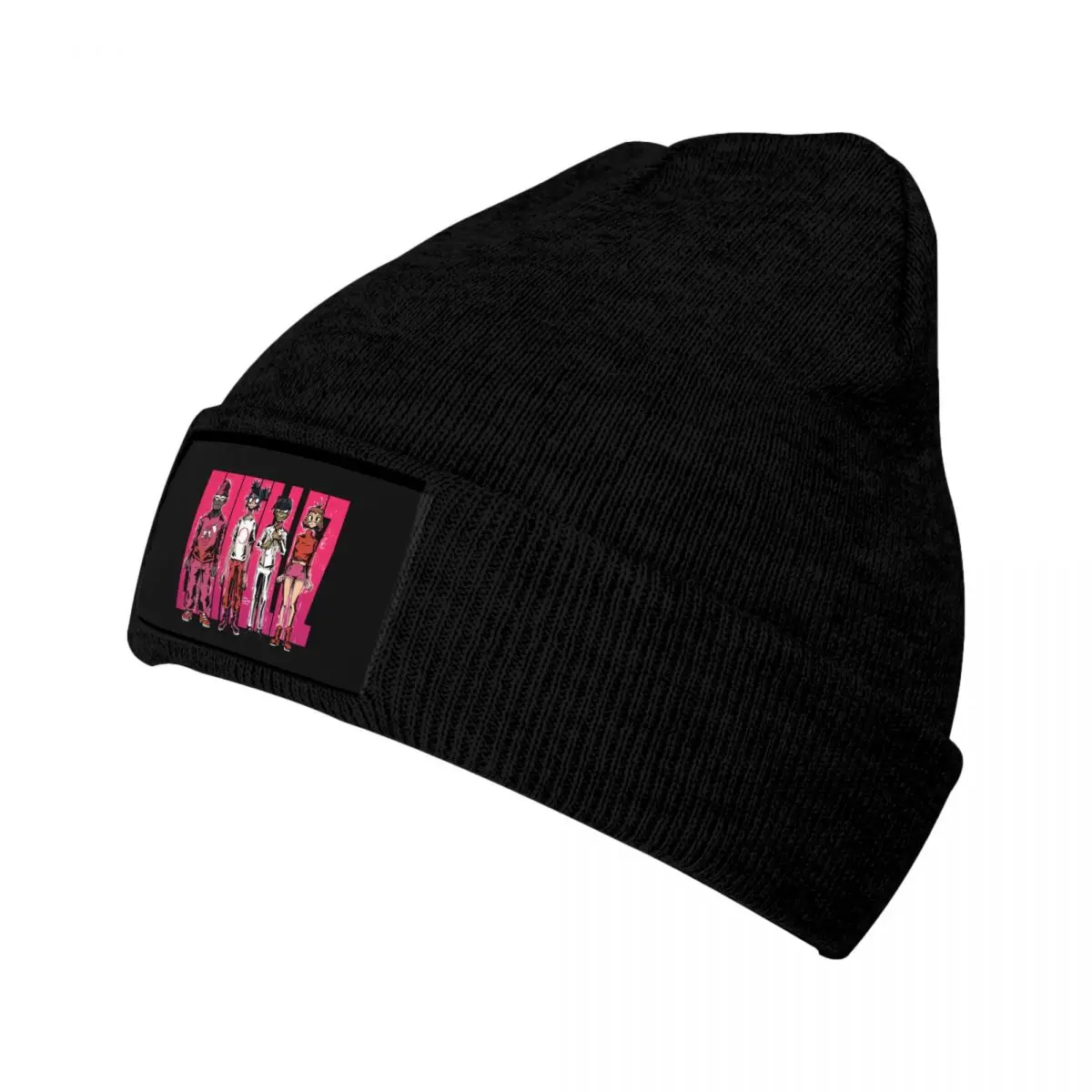 Gorillaz Rock Music Knitted Caps for Women Men Beanie Winter Hats Warm Melon Cap