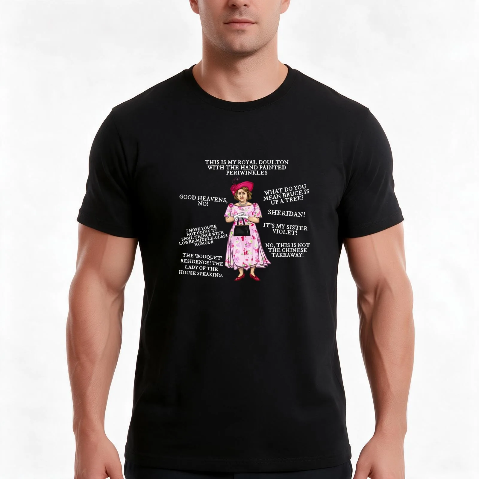 Keeping Up Appearances Classic T-Shirt, Summer Casual Cotton Tee, Oversized Streetwear Tops, Vintage Graphic Print, 100% Cotton
