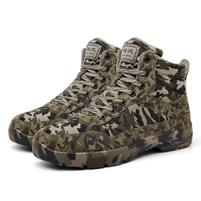 Botas de senderismo cálidas para hombre, botas militares de camuflaje para invierno, antideslizantes, cómodas y resistentes al desgaste, talla 35-48, 2026
