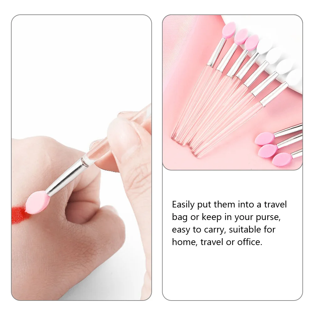 10 pièces Portable Silicone pinceau à lèvres applicateurs de maquillage rouge à lèvres brillant à lèvres brosse baguette maquillage rouge à lèvres applicateur baguettes