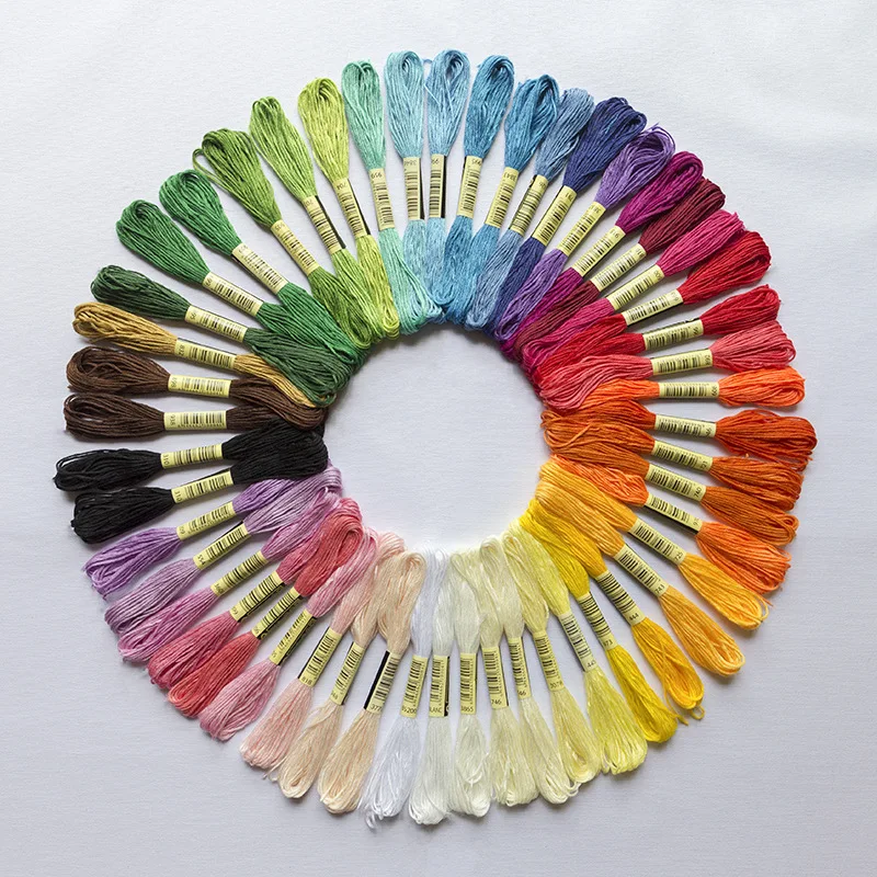 100/50/8/5PCS Environmental Protection Cross Stitch Embroidery Thread Embroidery Thread Polyester Cotton Thread Embroidery Line - Image 6