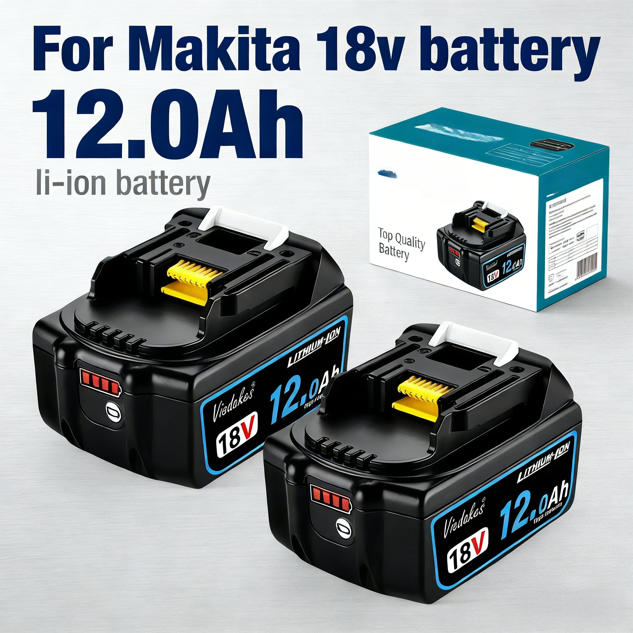 

18V 8.0Ah/10.0Ah/12.0Ah LIthium-ion Rechargeable battery for Makita 18V battery BL1830B BL1840B BL1850b BL1860B lithium battery