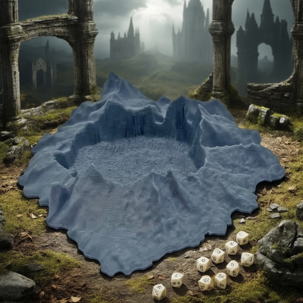 Kratery Rozpraszają Się na Terenie do Scenariuszy Wojennych, Miniatur, Scenografii D&D, Warhammer, Scenografii Stołowej