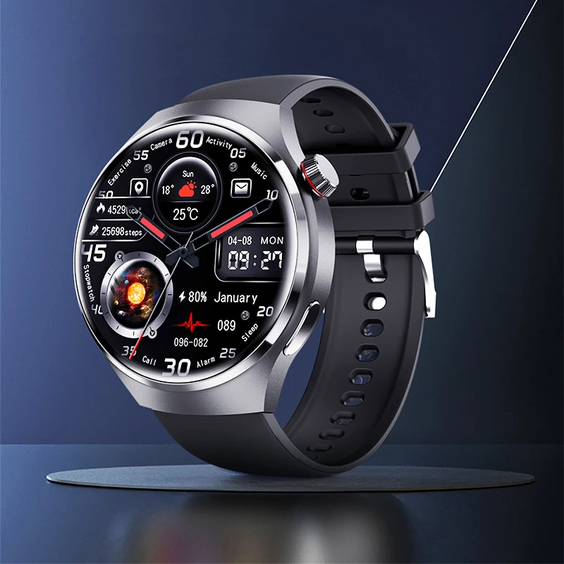 

Для HUAWEI GPS Смарт-часы Мужчины 466*466 HD AMOLED Экран BT Вызов Компас Высотомер 100+Спортивные Смарт-часы с пульсометром Здоровье 2025Новинка