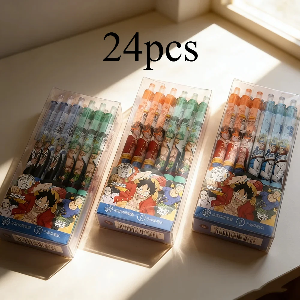 4/12/24Pcs  Anime One Piece Bl - Gel Ink Pen Set review and price