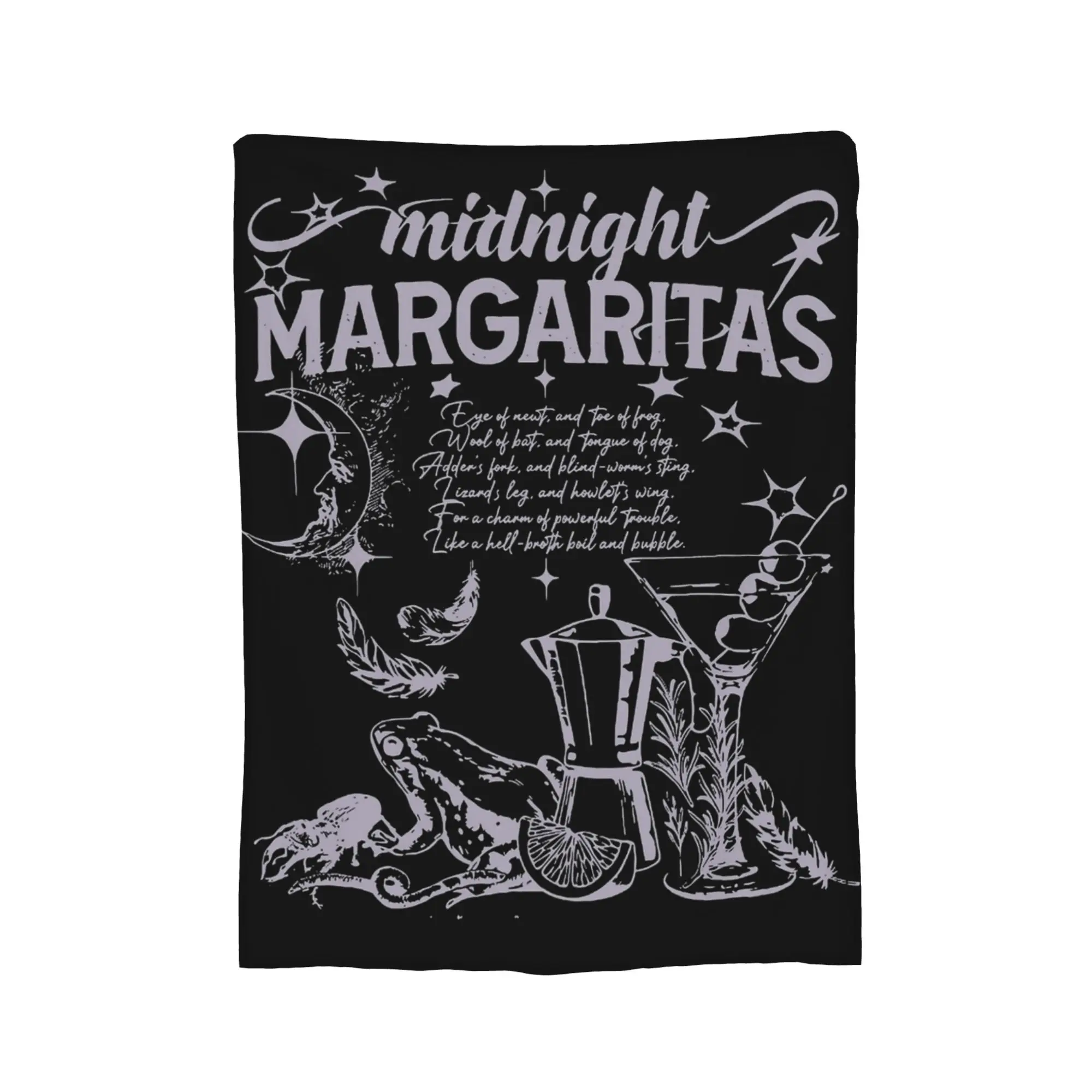 Practical Magic The Aunts Midnight Margaritas Flannel Blanket  Funny Throw Blankets for Home 125*100cm Rug Piece