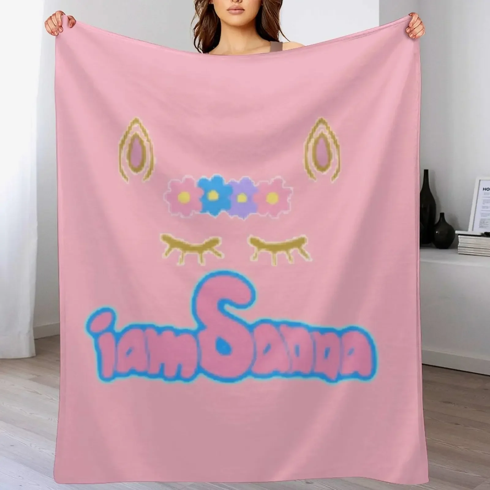 

iamSanna Loves Unicorns Pink NotiamSanna Sanna Throw Blanket Thin Soft Blanket for Summer Night Sleeping
