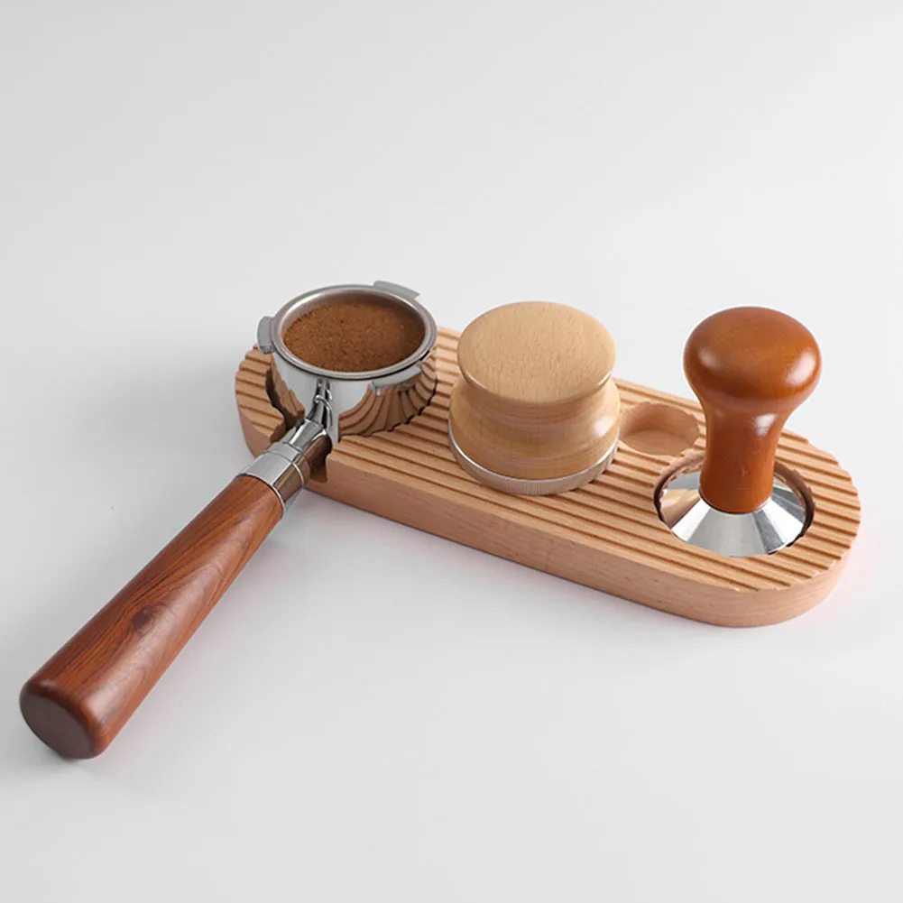 

Coffee Tamper Stand 51 53 58mm Wooden Walnut Coffee Tamper Stand Presser Holder For Espresso Tool Coffee Maker Supplies