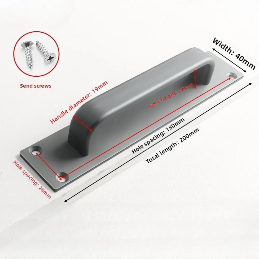 1pc New Aluminum Alloy Sliding Door Pull Easy Installation Rust-Proof Furniture Cabinet Pull Heavy Duty Drawer Pull