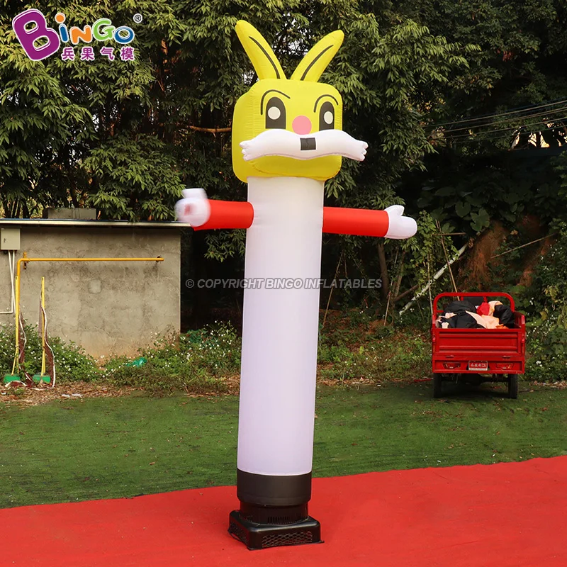 Adorable 9ft Inflatable Bunny Waving-hand Air Dancer Inflatable Rabbit Blow up Dancer For Activity/Show-BG-D0162