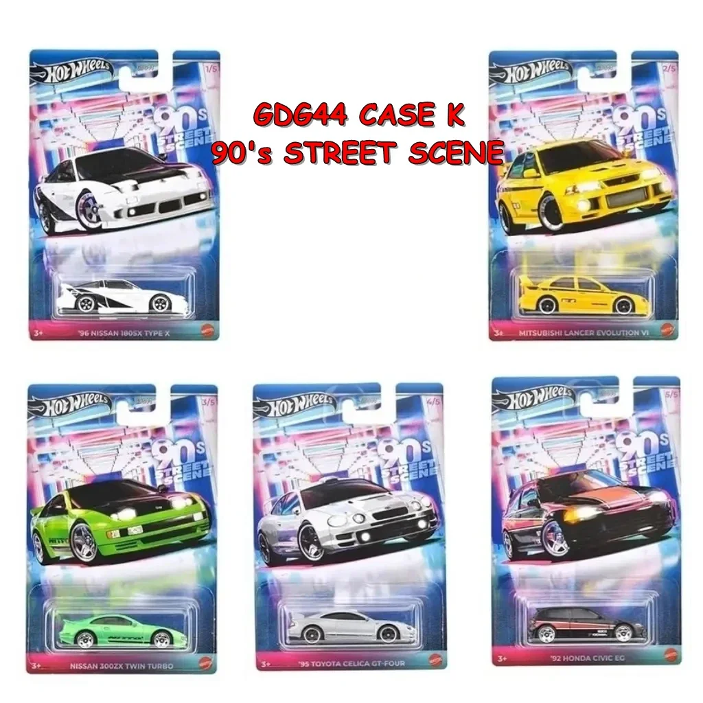 Original Hot Wheels 90's street secen Miniatures Cars Hoteelws Model Car Hotweheels 1/64 Hotwheels Toys Model Car Scale GDG44