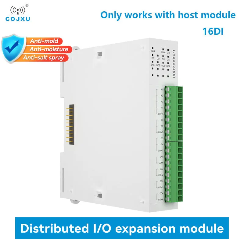

16DI RJ45 RS485 Distributed Remote IO Expansion Module Analog Switch Acquisition COJXU GAXXXA000 Modbus Rapid Debugging