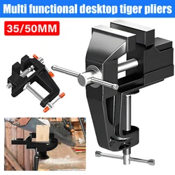 Mini Table Pliers Bench Vise Workbench Precision Flat Mouth Fixture Household Table Tiger Pliers Industrial Table Tiger Clamp