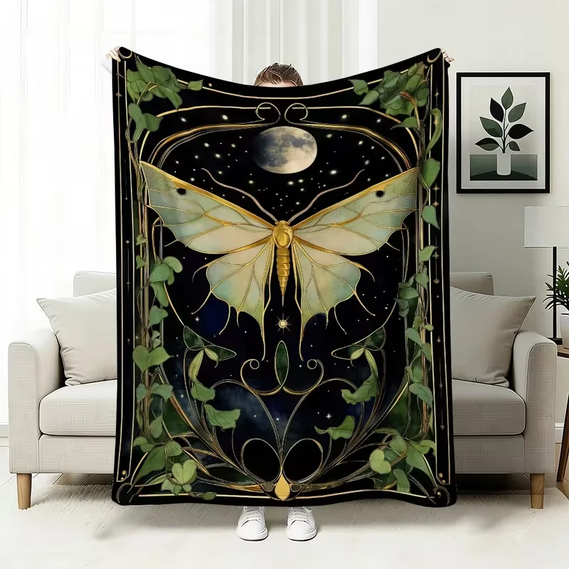 Vintage Floral Cross Throw Blanket Dark Background Rose Daisy Print Soft Warm Religious Faith Aesthetic Home Decor Blanket