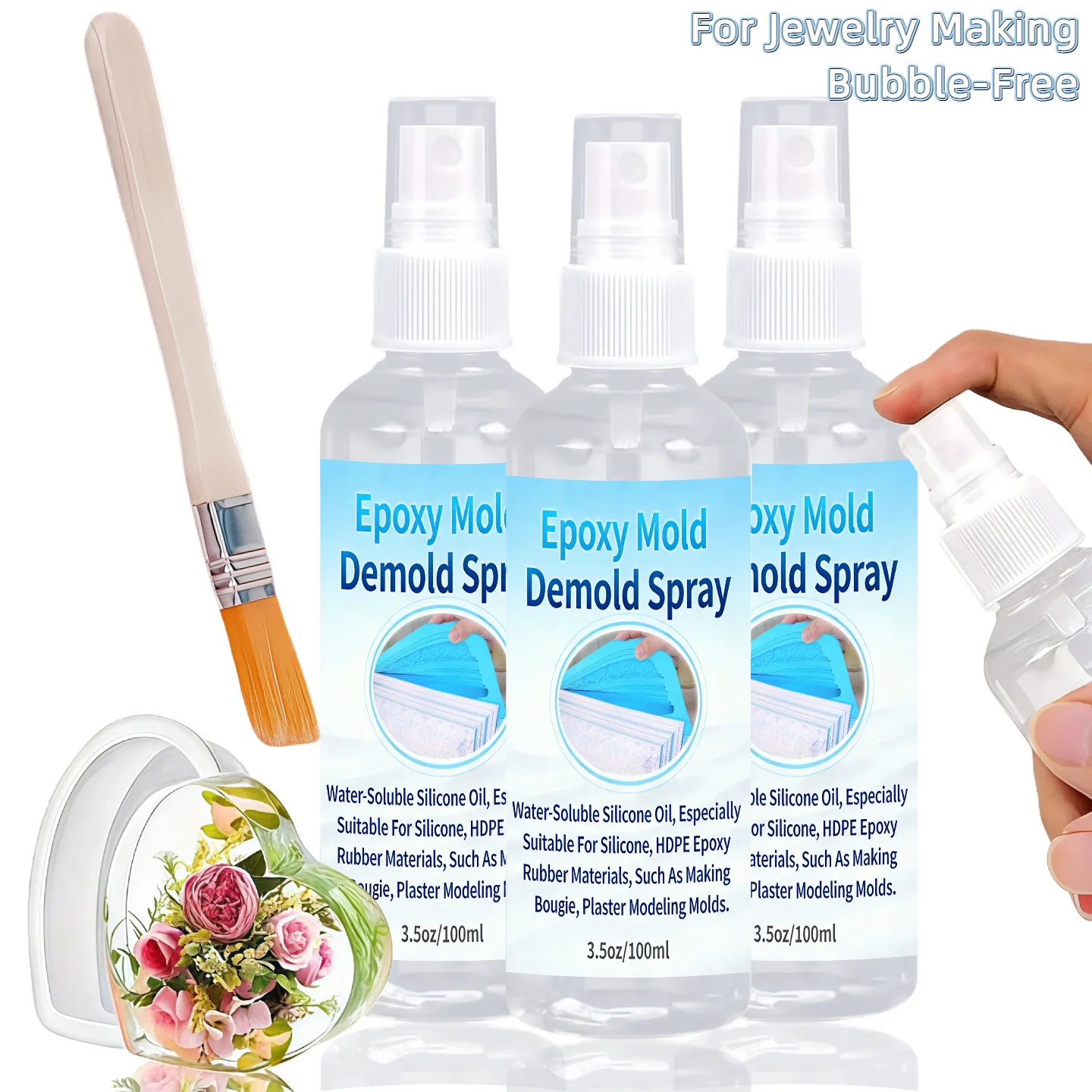 Release Spray Silicone - 1-Piece Fast-Drying Epoxy Release Spray Resin