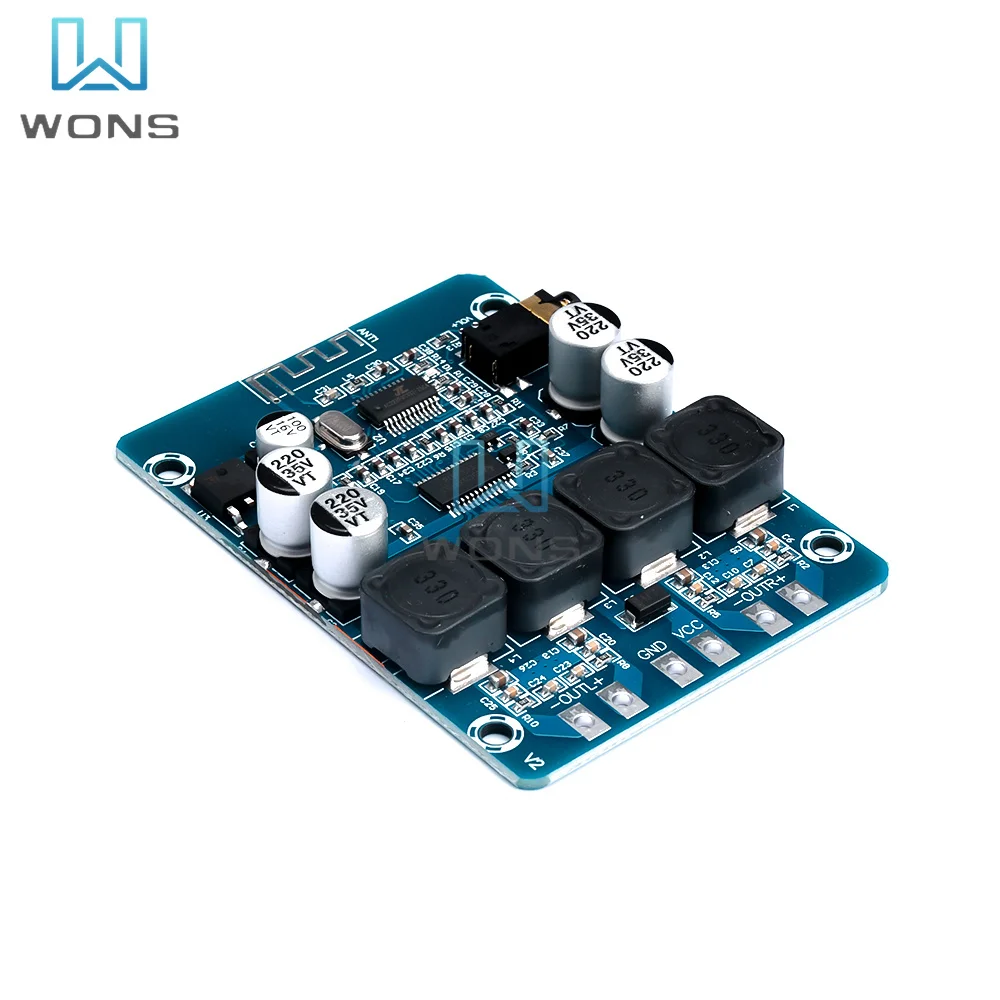 XH-M314 DC12-24V Dual Channel Bluetooth Audio Receiver Stereo Audio Bluetooth Digital Power Amplifier Board Amplificador 20WX2