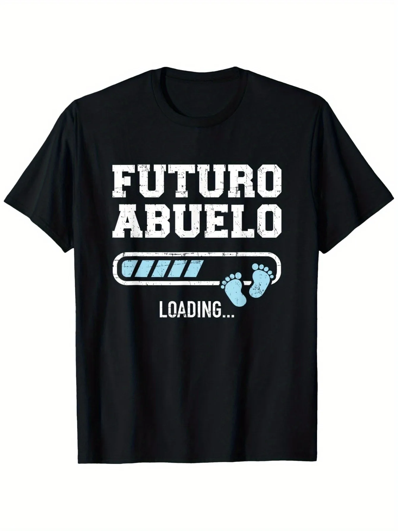 

Men's Funny Spanish Grandpa Loading Bar Graphic T-Shirt - Future Grandpa Design with Spanish and Loading Bar - New Grandpa's Casual Humorous Gift - Comfortable Crew Neck Short Sleeve T-Shirt - Funny Grandpa Apparel - Wearable in All Seasons - Fun Loading 