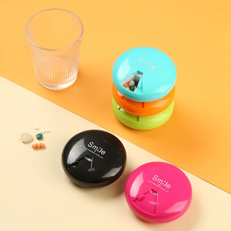 Mini Small Portable Travel Pill Box Cases Container Organizer Storage Tablets 7 Days 7 Grids Vitamin Pills Medicine Fish Oils