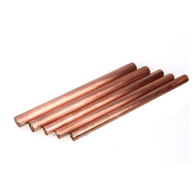 6~25mm Dia Purple Copper Rod Solid Pure Red Copper bar Mold Copper rod