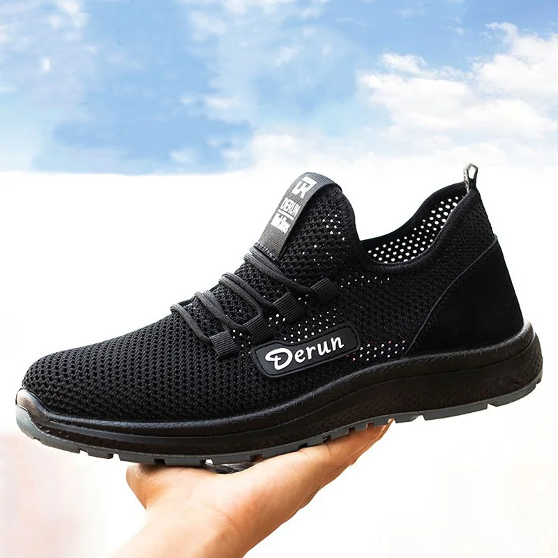 

Мужские повседневные стальные носки, защитная обувь, дышащая сетчатая изолированная обувь, летние рабочие кроссовки, рабочие защитные ботинки, защита