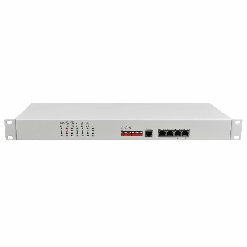 4 Wire E&M Fxo To Fiber Converter 16ch PCM multiplexer