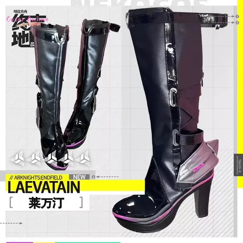 

2026 new Game Arknights Laevatain Cosplay Costume Shoes Anime Character Halloween Carnival Party Prop