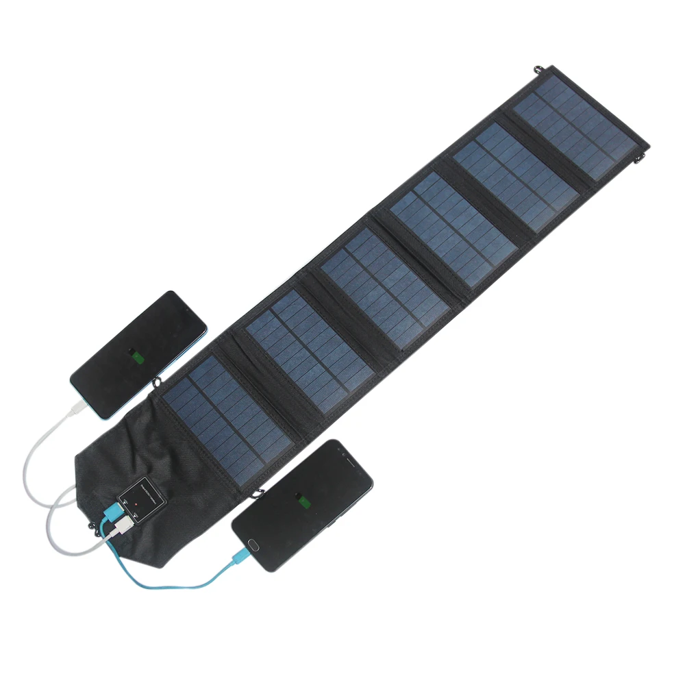 30W Fodable Solar Panel Charger For Mobile Phone Solar Charger For Power Bank Dual USB