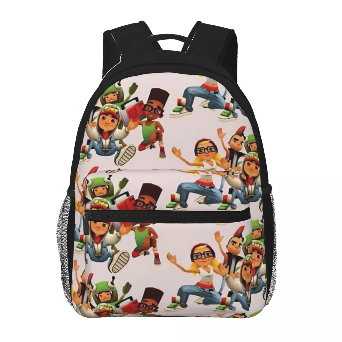 Subway Surfers Team mochila para niños, mochilas escolares para adolescentes, mochila para portátil de viaje, 16 pulgadas