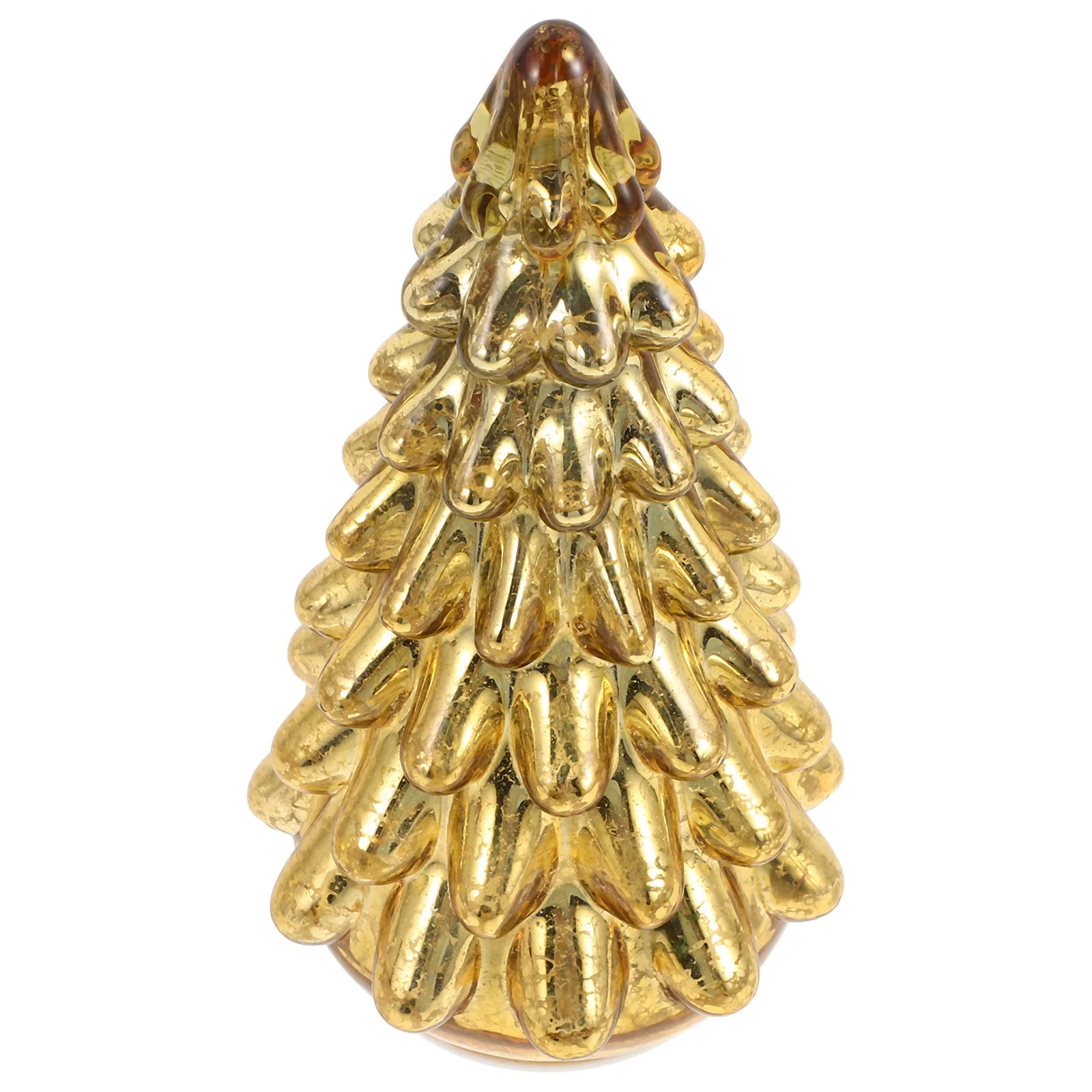 

Glass Christmas Tree Small Tabletop Decorative Xmas Tree Indoor Holiday Decor Christmas Party Supplies Festive Ornament