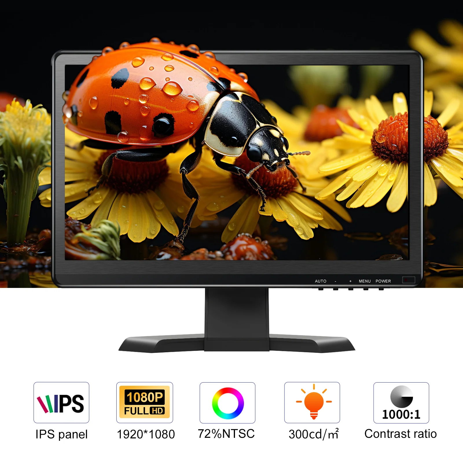 15.6 Inch Portable Touch Monitor Non-touch 16:09 1920x1080 300cd/m2 Gaming Computer Expand Display For XBox PS4/5 Switch Lopto